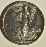 1936-S WALKING LIBERTY HALF AU/BU