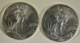 2 2022 AMERICAN SILVER EAGLES