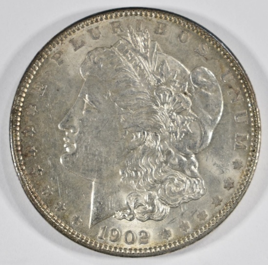 1902 MORGAN DOLLAR, CH AU