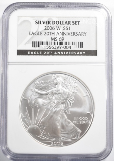 2006 W AMERICAN SILVER EAGLE NGC MS 69