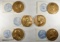 (6) PRESIDENTIAL BRONZE MEDALS W/ HIGH RELIEF
