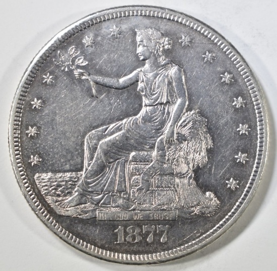 1877-S TRADE DOLLAR AU/BU