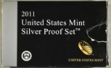 2011-S U.S. MINT SILVER PROOF SET WITH COA
