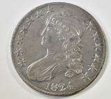 1824 BUST HALF DOLLAR  CH AU/UNC