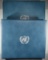 2 UN FIRST DAY MEDALLIC COVERS  ALBUMS