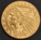 1909 $2.5 GOLD INDIAN CH BU