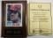 PETE ROSE SIGNED CARD IN PLAQUE