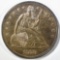 1870-CC SEATED LIBERTY DOLLAR AU/BU
