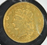 1836 CLASSIC HEAD $5 GOLD XF