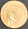 1914-D $2.50 GOLD INDIAN CH BU