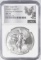2021  AMERICAN SILVER EAGLE LAST DAY NGC MS70