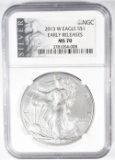2013 W AMERICAN SILVER EAGLE ER NGC MS 70