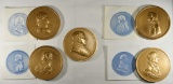 (5) PRESIDENTIAL BRONZE MEDALS W/ HIGH RELIEF
