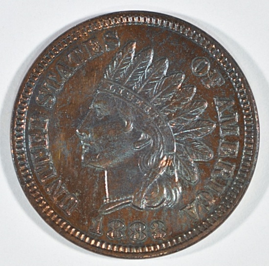 1883 PROOF INDIAN CENT COLOR