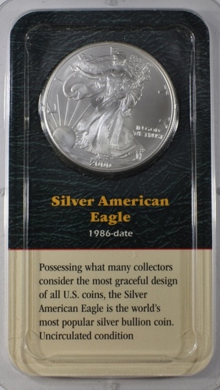2000 AMERICAN SILVER EAGLE LITTLETON COIN COMPANY