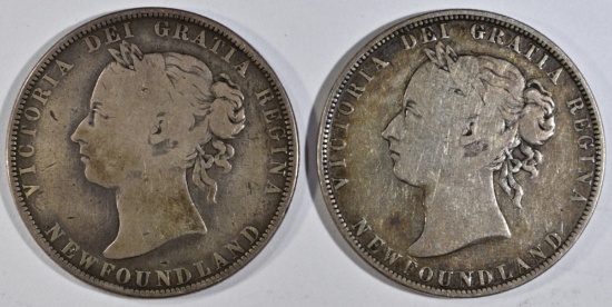 1899 & 1900 NEWFOUNDLAND 50c