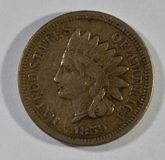 1859 INDIAN CENT VF
