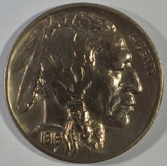 1919-D BUFFALO NICKEL AU/BU