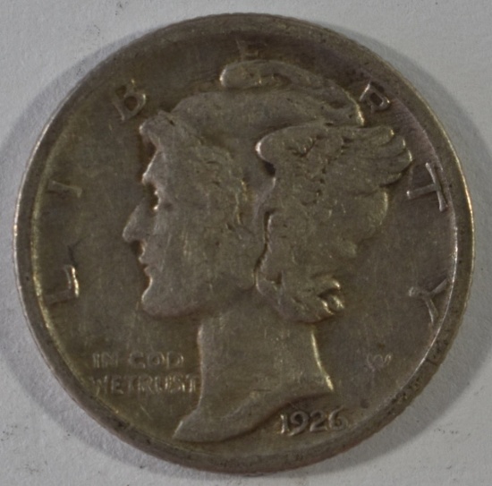 1926-S MERCURY DIME XF