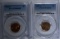 1952-D MS66 RD & 52-S MS66 RD WHEAT CENTS PCGS
