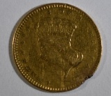 1856 $1 GOLD EX-JEWELRY