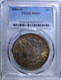 1884-O MORGAN DOLLAR PCGS MS65