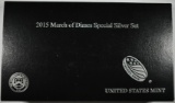 2015 US MINT MARCH OF DIMES SPECIAL SILVER SET