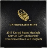 2015 US MINT MARSHALS COMM UNC GOLD $5 COIN