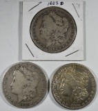1880, 81-O & 82-O MORGAN DOLLARS