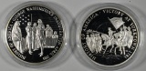 (2) BIRTH OF OUR NATION .999 SILVER COMMEMS