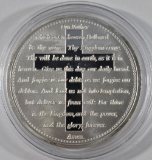 LORD'S PRAYER  .999 SILVER 1 OZ ROUNDS