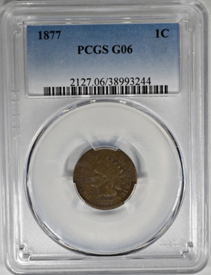 1877 INDIAN CENT PCGS G-6