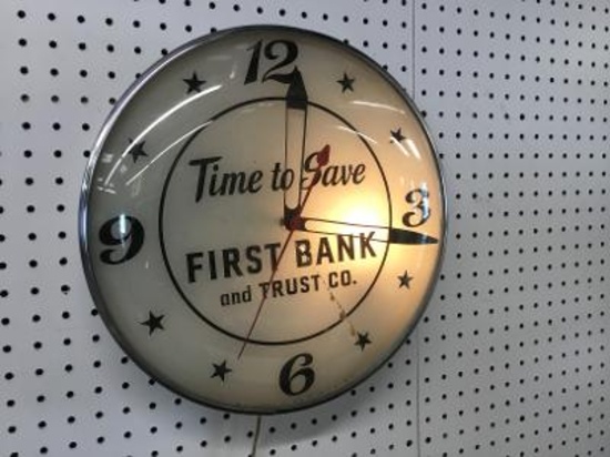 First Bank and Trust Pam Clock