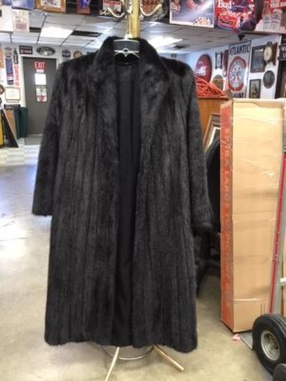 Black Full Length Mink Coat