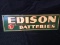 Edison Batteries Tin Sign