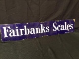 Fairbanks Scales Porcelain Sign