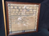 1881 framed sampler
