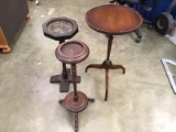 3 Old Candle Stands