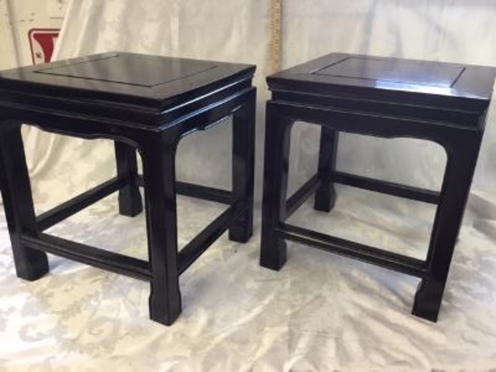 Pair Oriental Style Tables