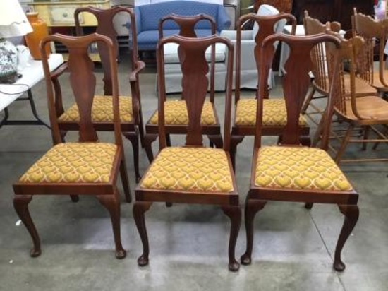 6 Mahogany Dining Chairs