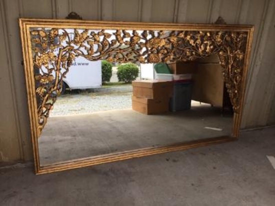 Large Carved Chinese Mirror