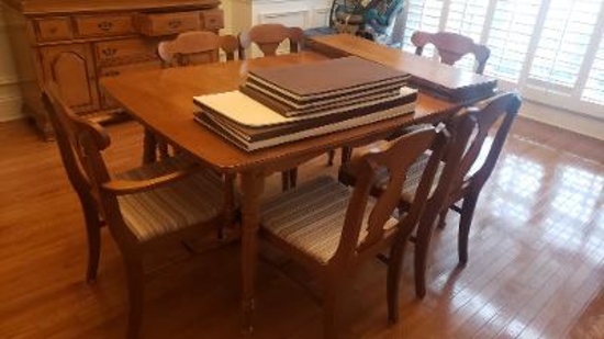 Maple Table with 6 chairs