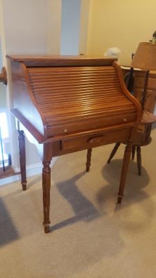 Oak Roll Top Desk