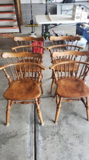 6 Ethan Allen Maple Chairs