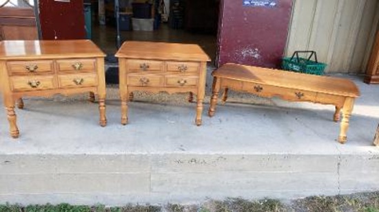 Maple End Tables and Coffee Table