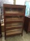 Oak 4 Stack Lawyers Bookcase