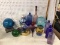 Blown Glass Balls, Bottles, Etc