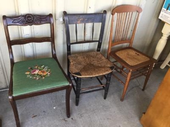 3 Old Chairs