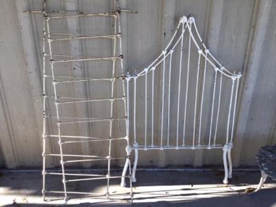 Antique Iron Baby Bed Parts