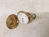 Ladies 14kt Gold Locle Pocket Watch